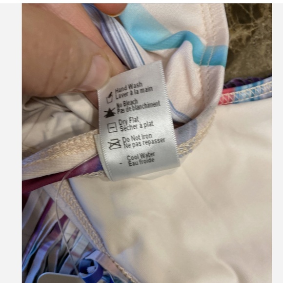 NWT $82 L Space Audrey Fringe Estella Mirage Bikini Top Size S - Picture 6 of 8